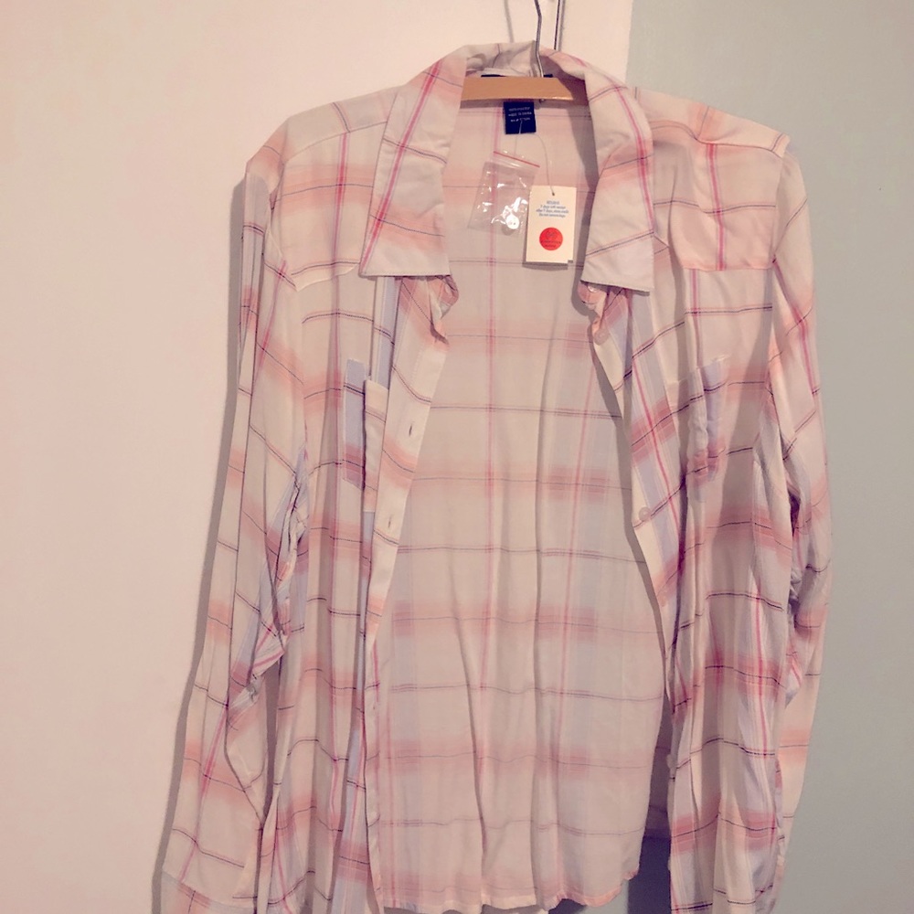 Flannel blouse new with tag
